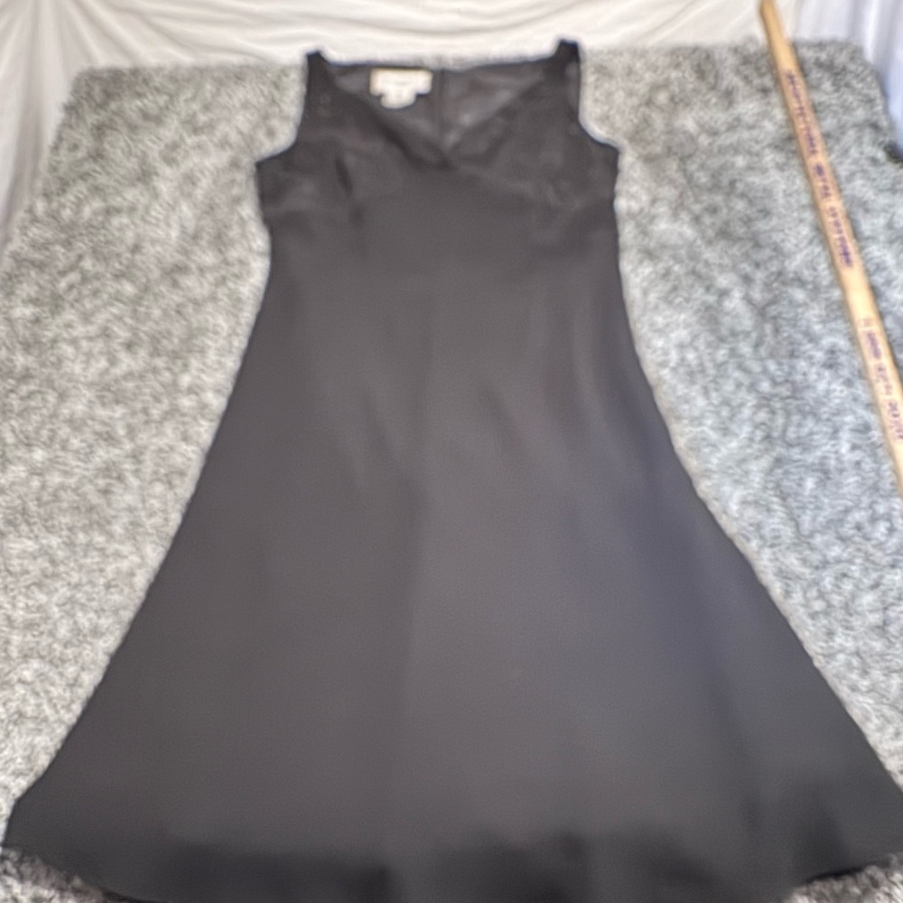 Evan Picone Classic Black Midi Dress